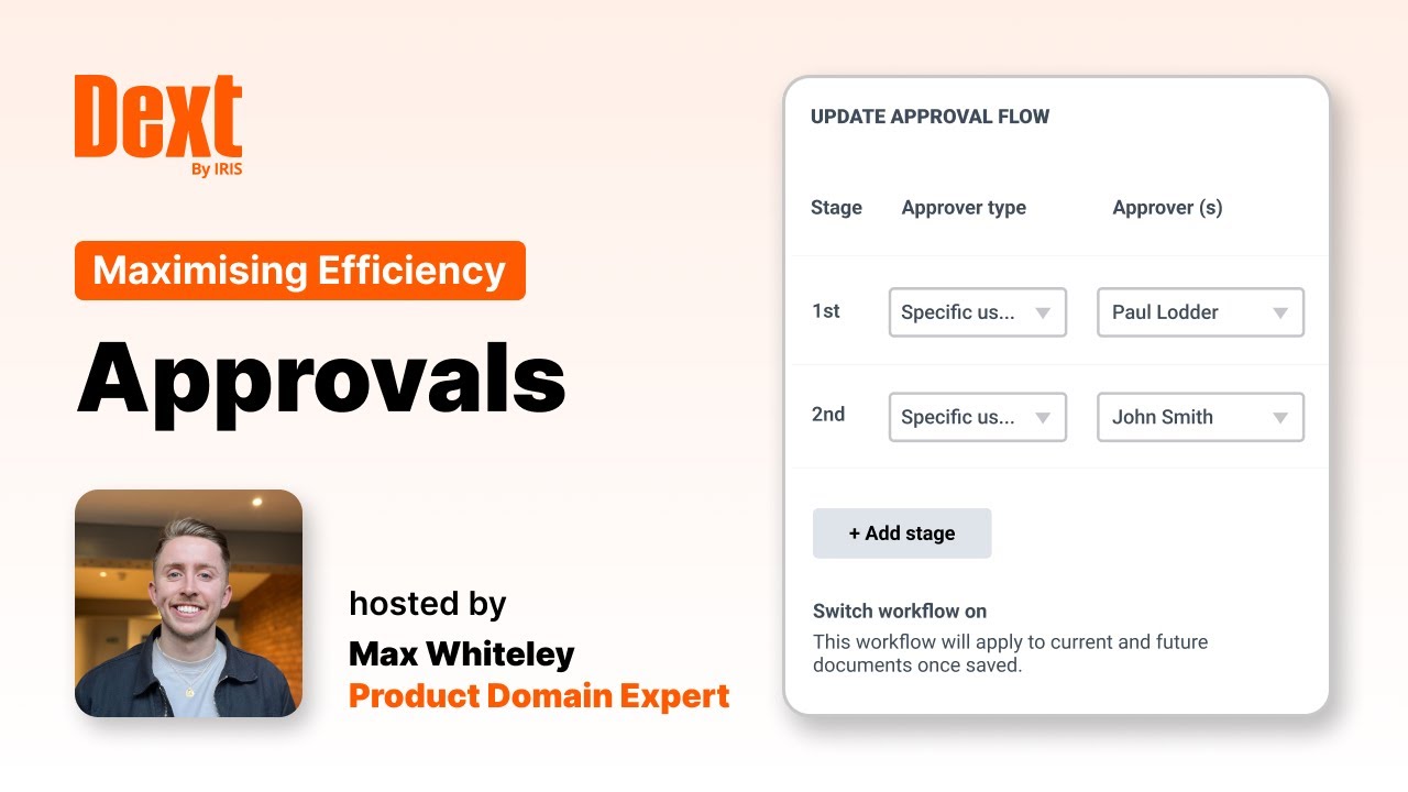 Dext Flowchart Maximising Efficiency: Set up approval workflows within Dext - YouTube