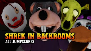 Updated Shrek In The Backrooms Jumpscares 2023 Roblox