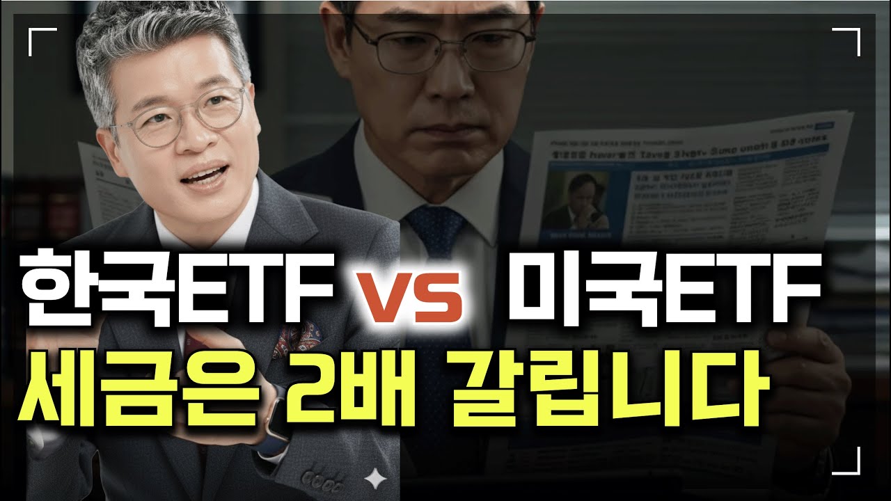 한국ETF vs 미국ETF, 같은 ETF인데도 세금은 2배 갈립니다