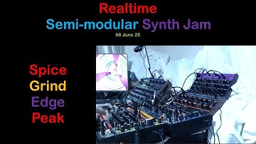 Realtime | Semi Modular Synth Jam | Spice Grind Edge Peak 060625|🎶🔌🎹 |