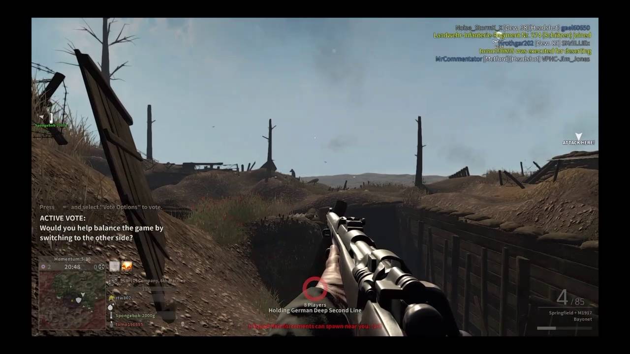 Vurdun gameplay- Trenches of Somme pt2