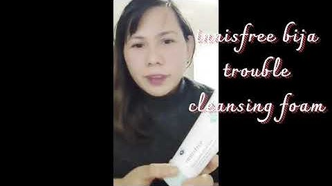 Innisfree bija trouble cleansing foam review