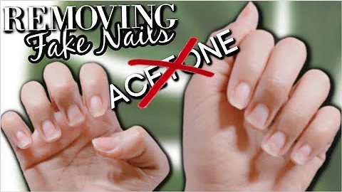 how to remove nail glue from nails without acetone