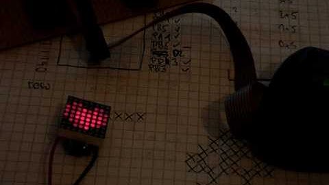 8x8 LED-Matrix Animation-Demo