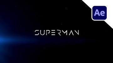 Cinematic Superman Title Animation in After Effects | No Plugins | Free Download