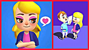 DATE THE GIRL 3D - Levels 1-50 - Gameplay (Android,iOS)