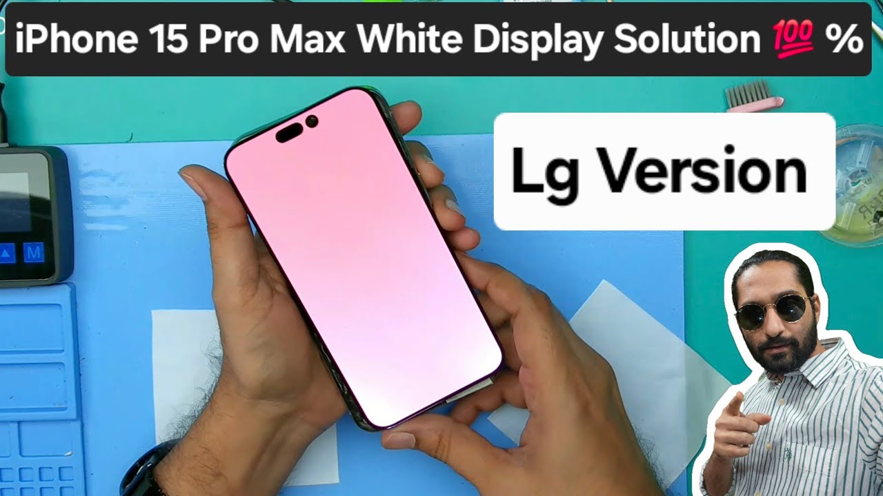 iPhone 15 Pro Max White Display Solution. (Lg Version Track Repair