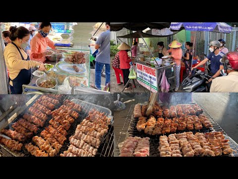 Video Siêu quán bún thịt nướng khách đông không tưởng, 7... - youtube