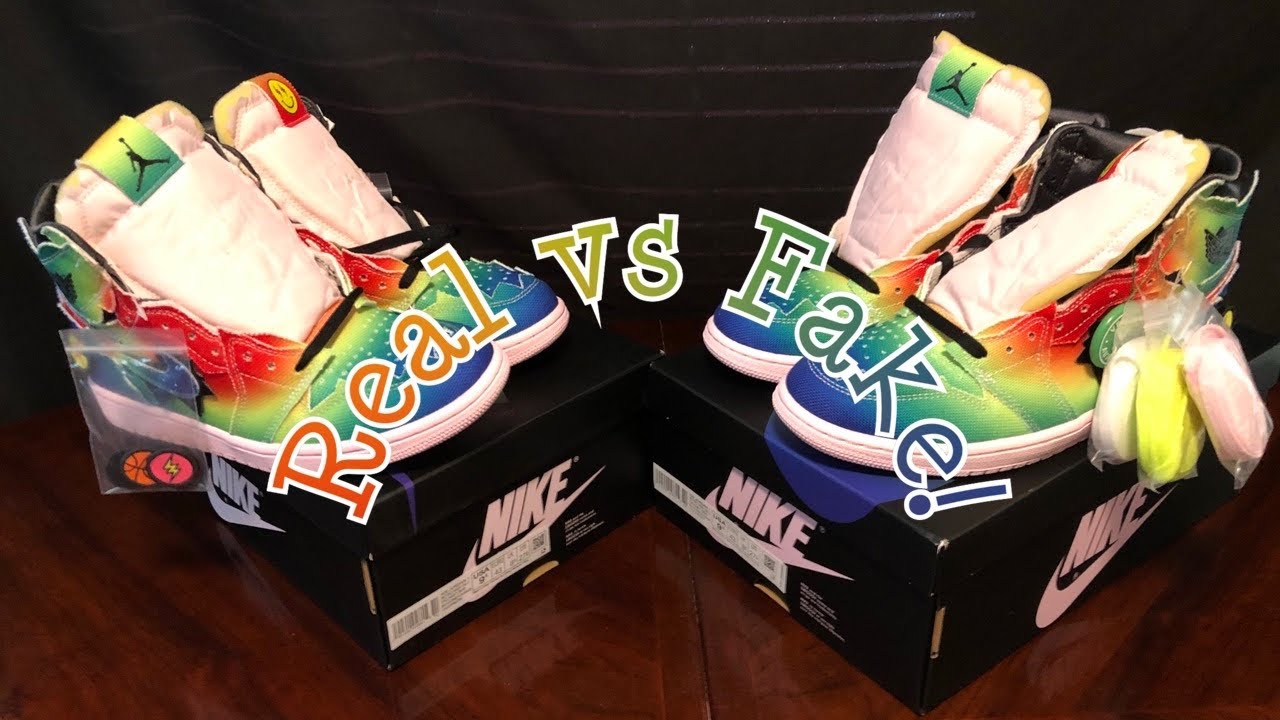 j balvin jordan 1 fake vs real