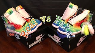 Air Jordan 1 J Balvin Real vs Fake Review. Black light test