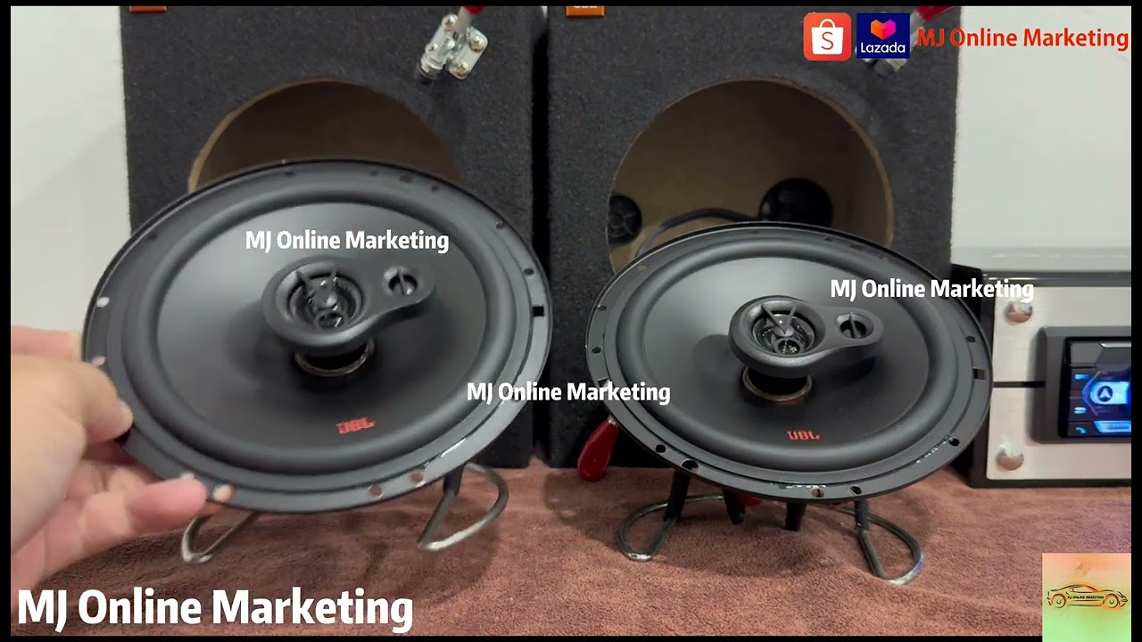 JBL Stage2 634 6.5 inch 3 Way Coaxial Car Speaker Sound Test*Bass