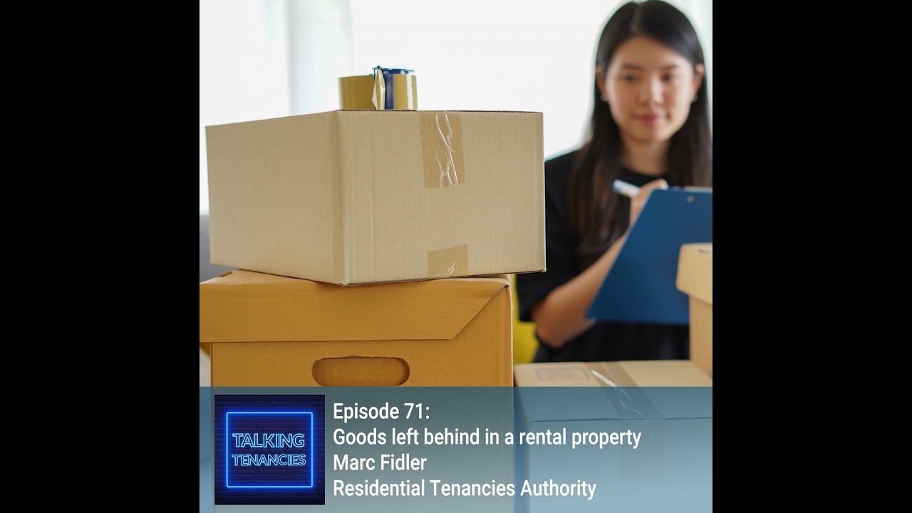 Goods left behind in a rental property