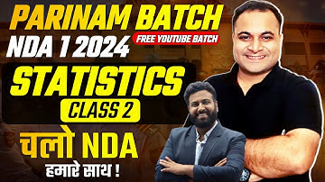 Statistics For NDA Class - 2| Mathematics For NDA - Target NDA 1 2024 | Learn With Sumit