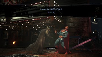 Injustice 2 - Tutorial: Combo Training: Execute Low, Medium & High Combos on Superman Gameplay
