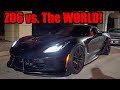 C7 Corvette Z06 Goes STREET RACING! (Turbo Trans Am, Hellcats, Mustangs, and MORE!)