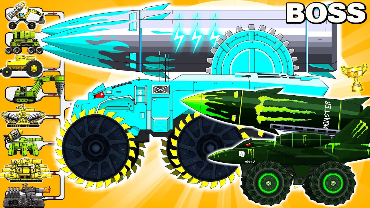 What's the BEST MEGA TANK vs MEGA BOSS NUCLEAR ROCKET Epic Battle?
