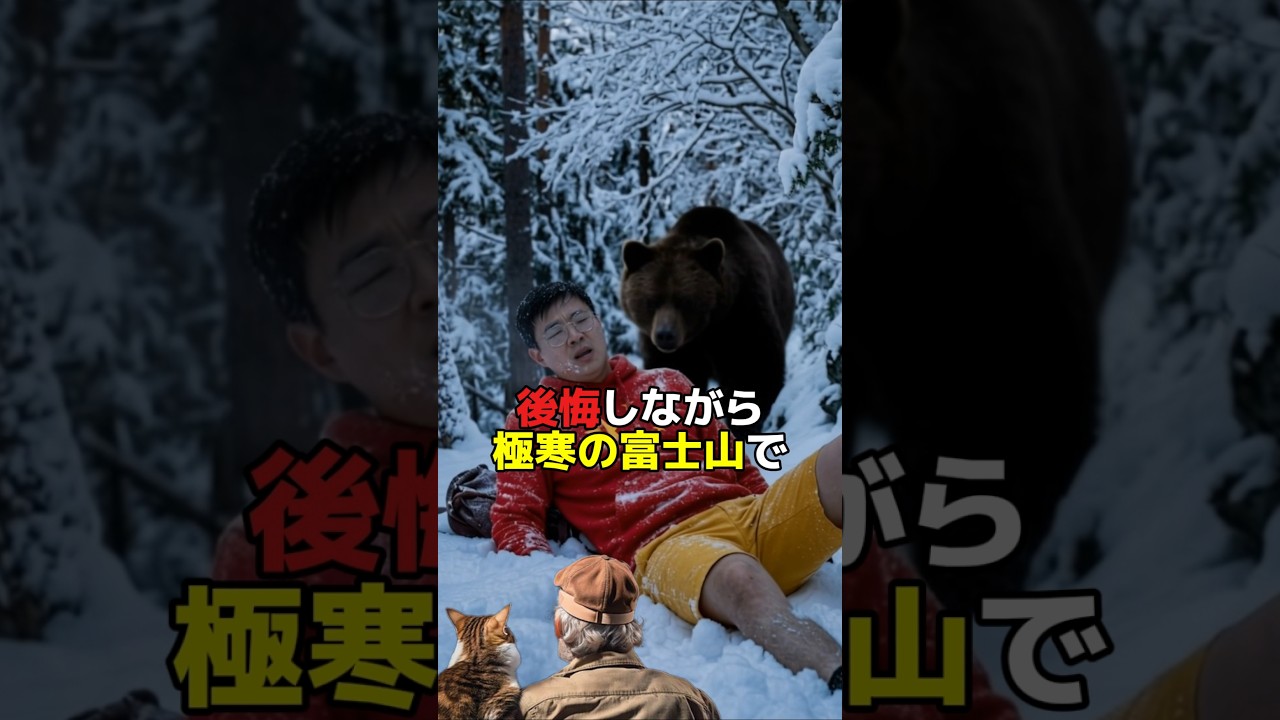 閉山中の富士山に入る観光客!一体どうなるのか? #shorts #日本 #ジョーク #スカッと #富士山