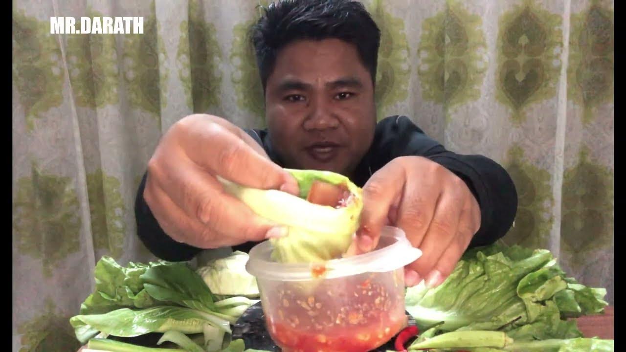 VERY SPICY PORK EATING WITH SOUNDS FRIED PORK YouTube