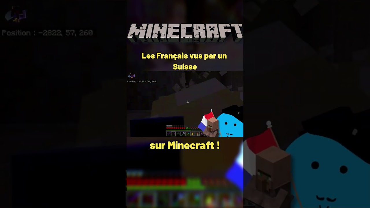 LES FRANÇAIS SUR MINECRAFT ! (Minecraft) #Minecraft short ideas #Humour