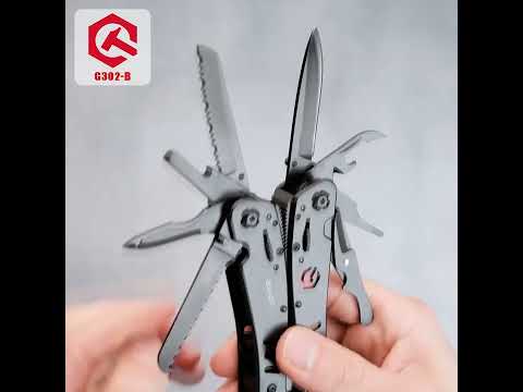Кишеньковий мультитул Ganzo G302-В | Багатофункціональний інструмент, для походу, виживання, EDC, військовий, тактичний, видео 2