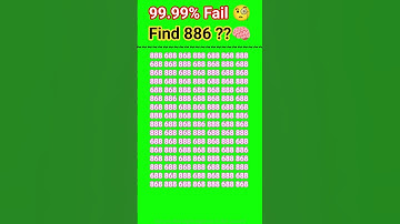 Find 886 in this puzzle Only smart can get it, how many 886 you got. #ytshorts #youtubeshorts #viral