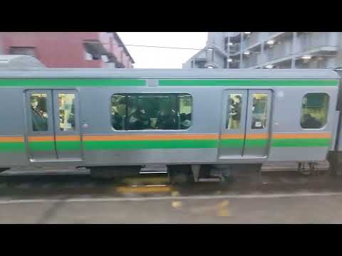 E233-3000番台並走  E233-1000番台から