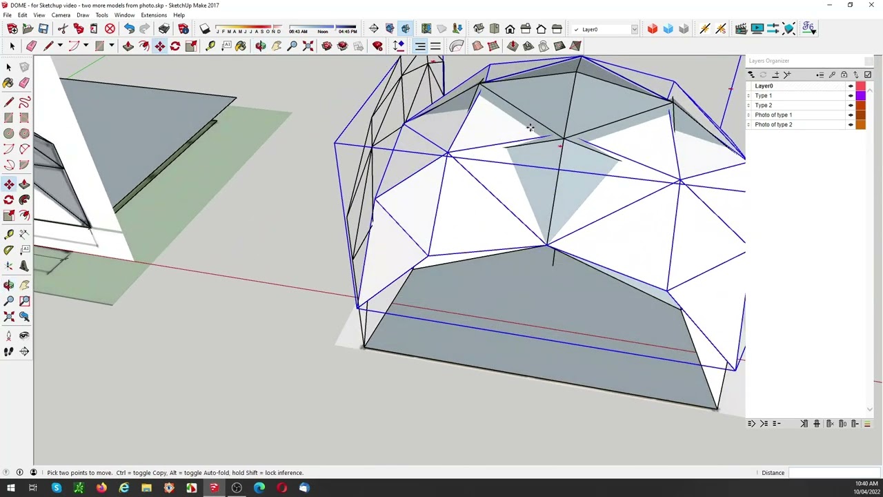 Trying to get closer to how the dome I want, is created  