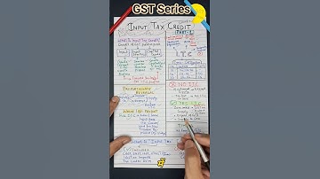 What is Input Tax Credit| GST ITC Reversal Rule| One Invoice, Many Credits? #gst #shorts #viral #yt