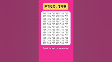 Find odd numbers - 795 - #odd #quiz #braintest