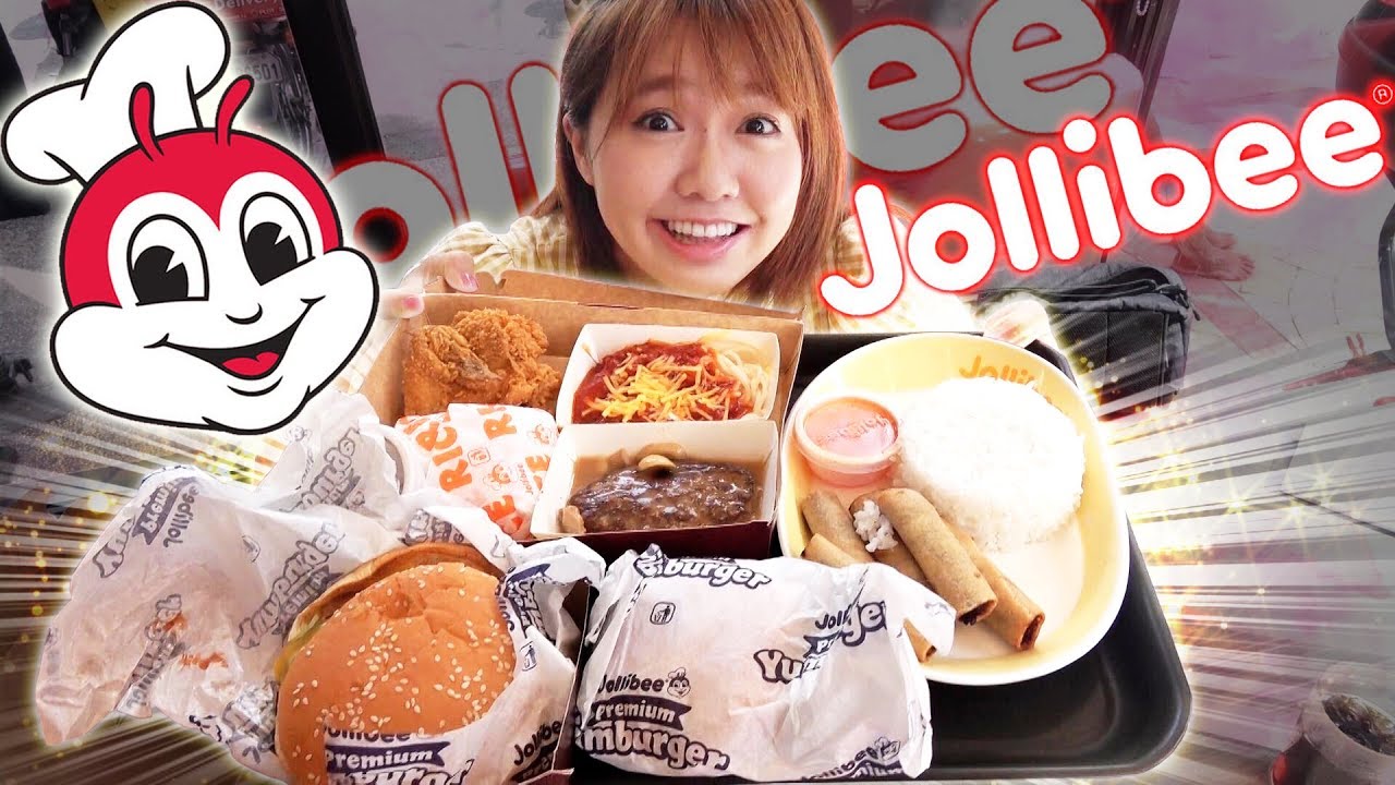 Jollibee Mukbang Japanese Eats Jollibee For The First Time Youtube