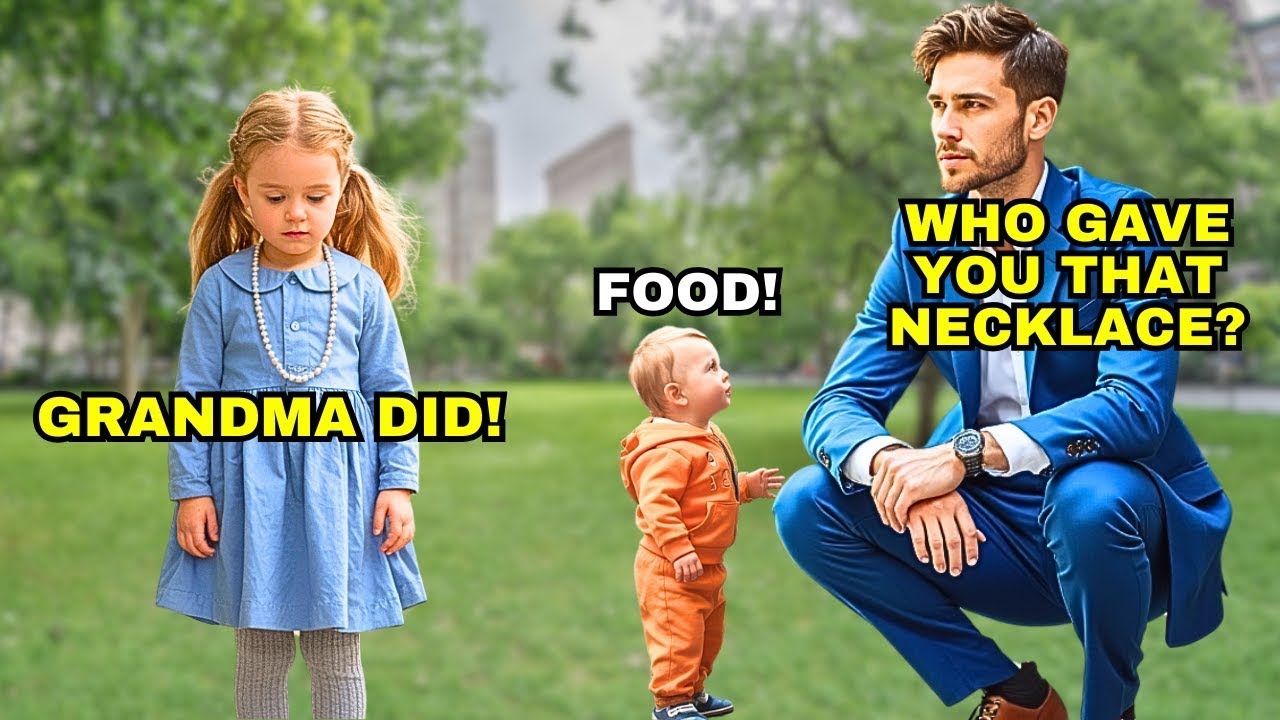 A billionaire sees a girl begging with a baby who looks like him—wearing his family’s lost nec