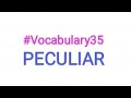 #Vocabulary35 || PECULIAR || UjjwalArs