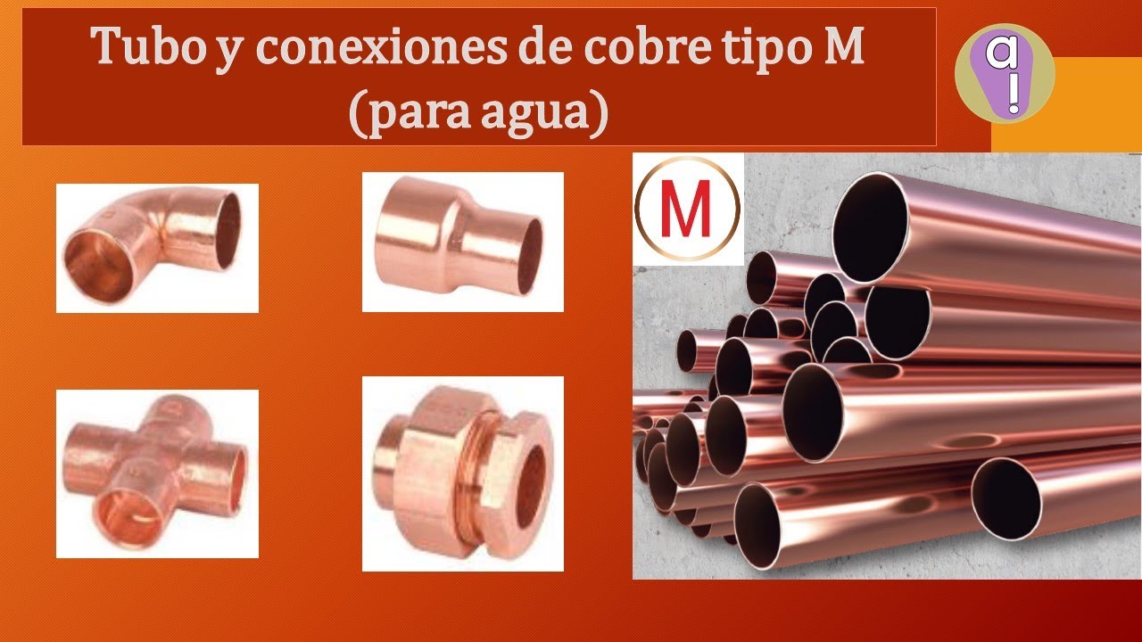Tubo y conexiones de cobre tipo M (para agua potable) YouTube Tubo y conexiones de cobre tipo M (para agua potable) YouTube