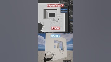 Testing the new export feature for the Trowel add-on. Coming soon. #gamedev #b3d #blender3d #ue5