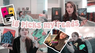 instagram *BLINDLY* chooses my reads ✨ READING VLOG