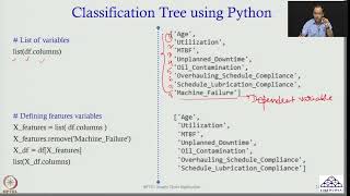 Week 06: Lecture 30: Predictive Analytics: Building Classification Tree Model using Python