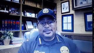 Sheriff Travis Patton of Natchez. Adams County in Mississippi addressing his facebook followers.