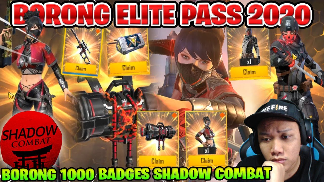 ELITE PASS TAHUN BARU! SHADOW COMBAT SKIN NINJA SAMURAI JEPANG! - Garena Free Fire
