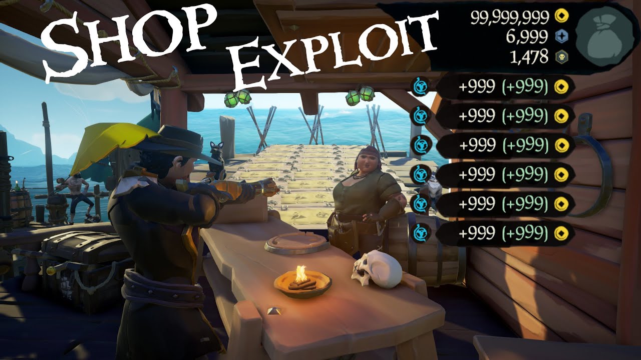 Flooding the stock market! - Shop exploit | Sea of thieves - YouTube