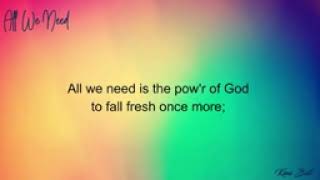 All we need with turn your eyes upon Jesus lyrics
