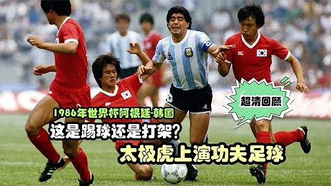 1986年世界杯，韩国人为了防守马拉多纳，足球场直接变成了格斗场 - 天天要闻