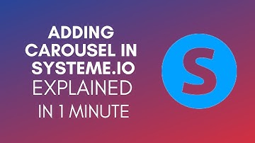 How To Add Carousel In Systeme.io (2025)