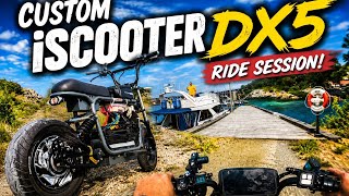 iScooter DX5 🚀 Ride Session — Harbor Views & Fun