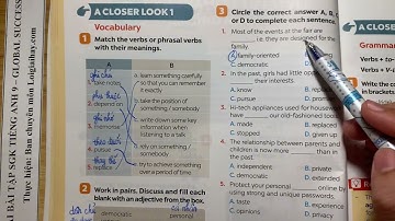 A Closer Look 1 - Unit 6: Vietnamese lifestyles: then and now - Tiếng Anh 9 Global Success