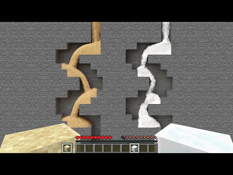 Realistic Sand vs Snow (which is faster?) - Compilation