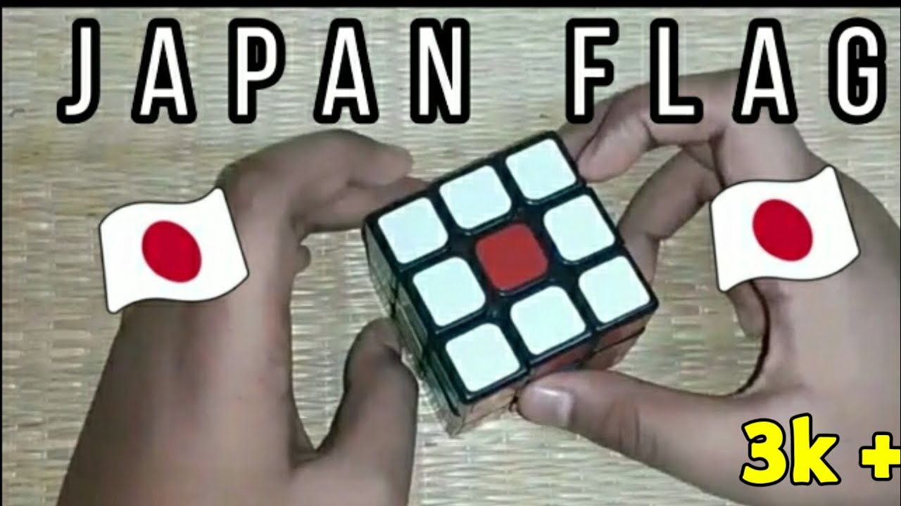 🇯🇵 How to make JAPANESE FLAG On Rubik's Cube 🇯🇵 YouTube