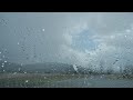 Soft Rain Falling On A Car Window While You Sleep | 4K