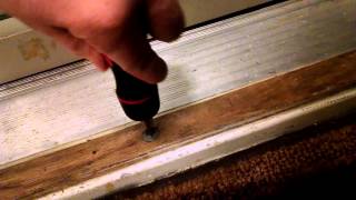 How to adjust entry door threshold yourself.