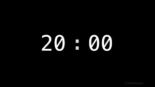 20 minutes (1200 seconds) Countdown Timer with Alarm #new #4k