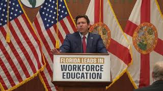 Governor DeSantis Announces Pell Grant Eligible Workforce Education Opportunities
